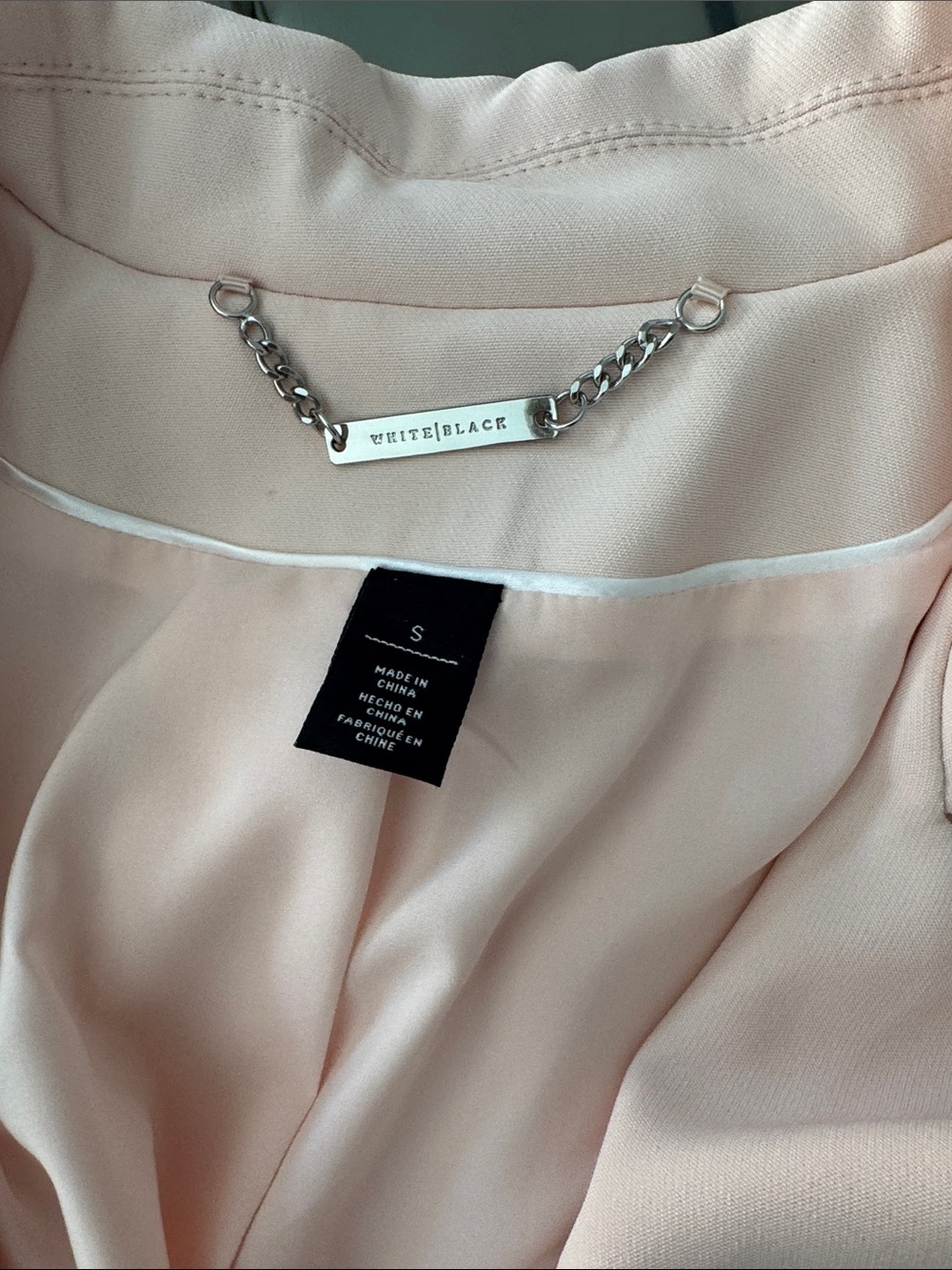 White House black market Blush Pink Double-Breasted Trench Coat size s - Picture 4 of 6